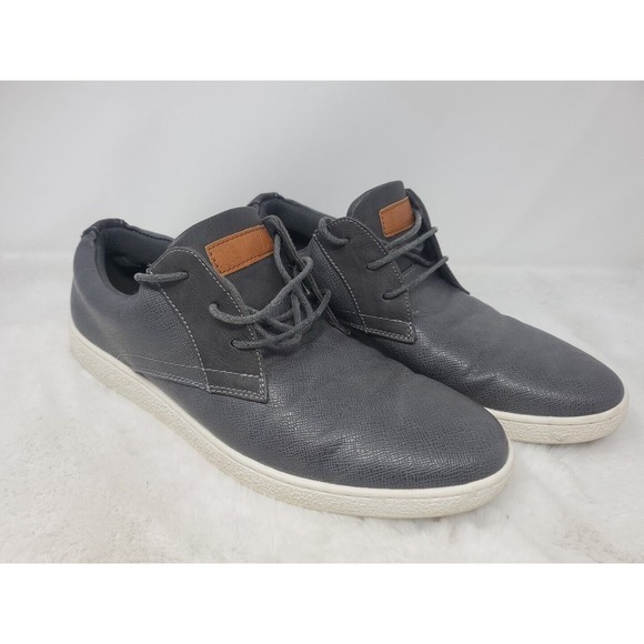 Steve Madden Men's Gray Ankle-High Leather Fashion Sneaker - 8.5 - Picture 1 of 5